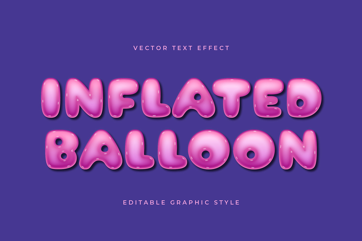 Inflated Balloon Text Effect