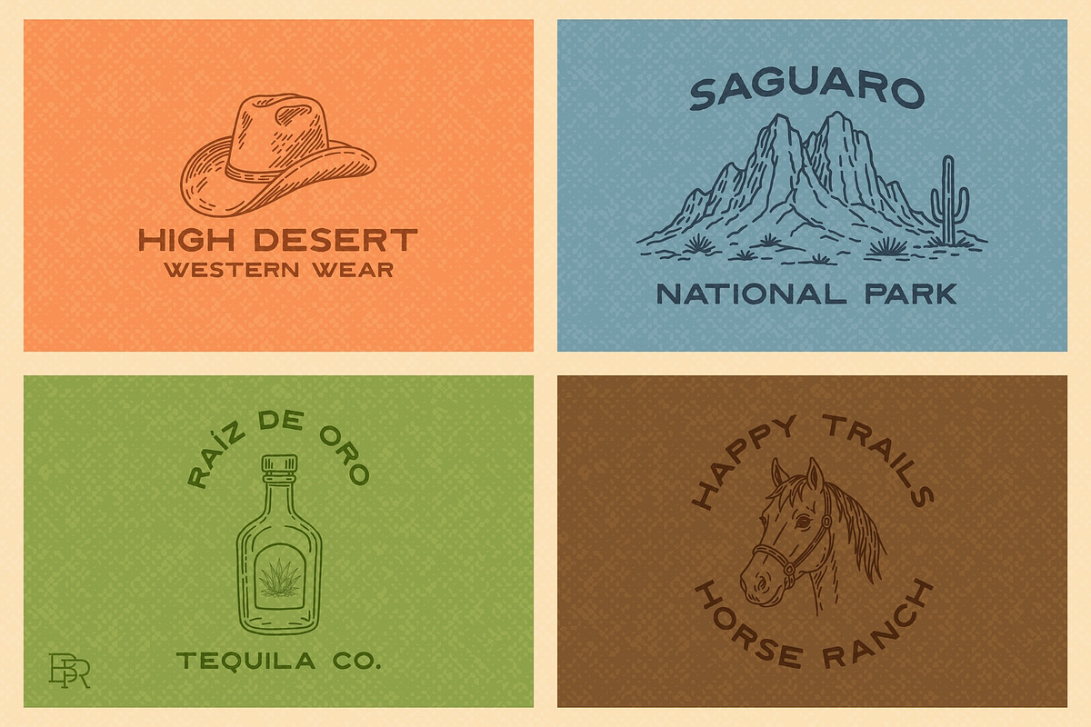 Western Line Art Elements, an Object Graphic by Brian Ritter Design (Photo 3 of 8)
