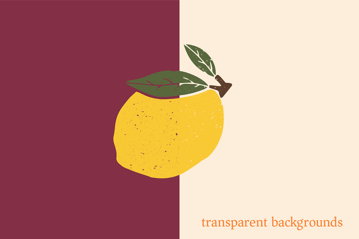 Italian Summer Retro Linocut Clipart, a Decorative Illustration by Ginny and Sam (Photo 5 of 12)