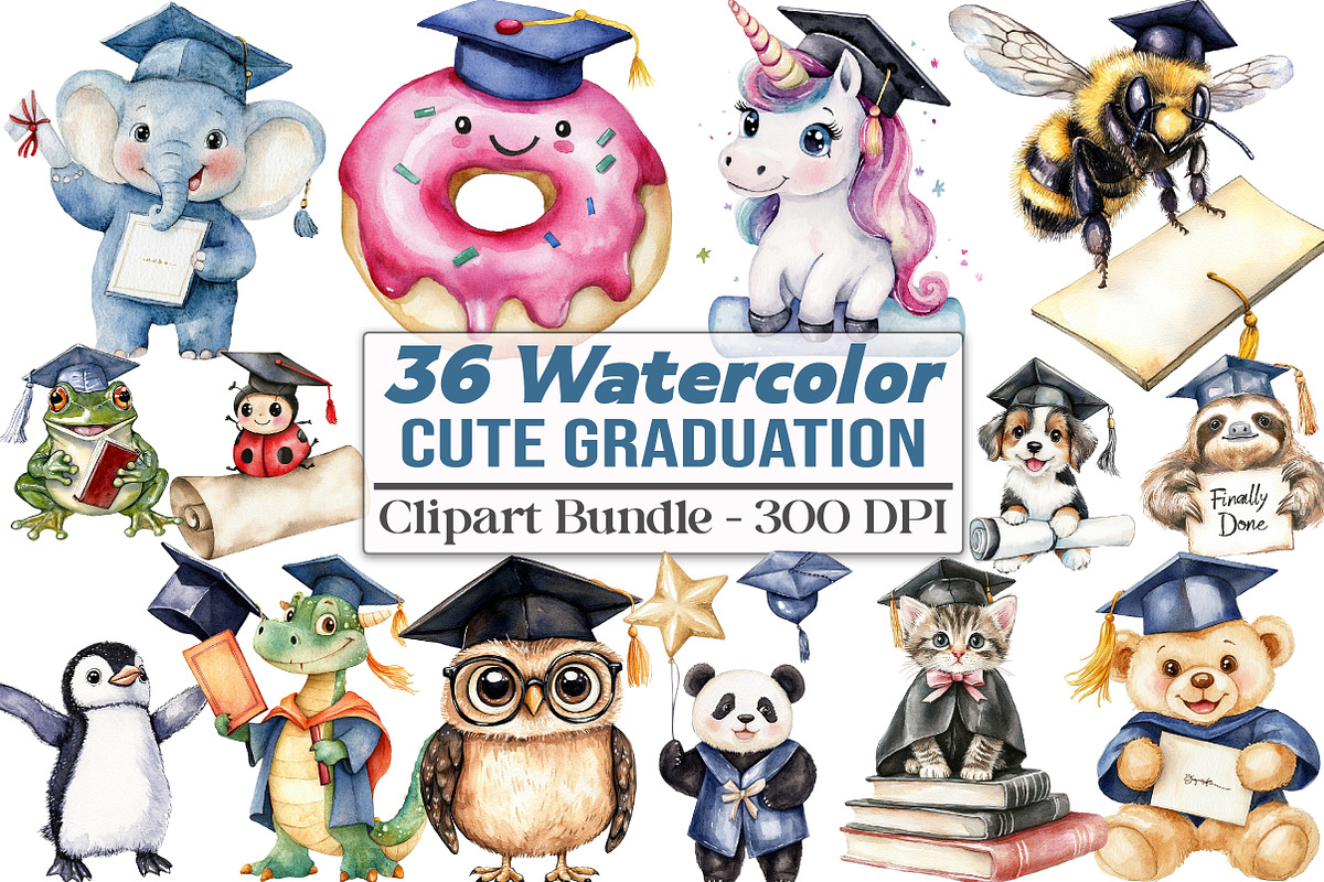 Cute Graduation Sublimation, an Illustration by DreamCafeArt (Photo 1 of 5)