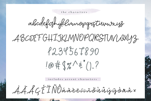 Sky - A Pretty Script Font