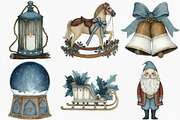 Watercolor Rustic Wooden Christmas, an Illustration by Canvas Craft (Thumbnail 2 of 8)