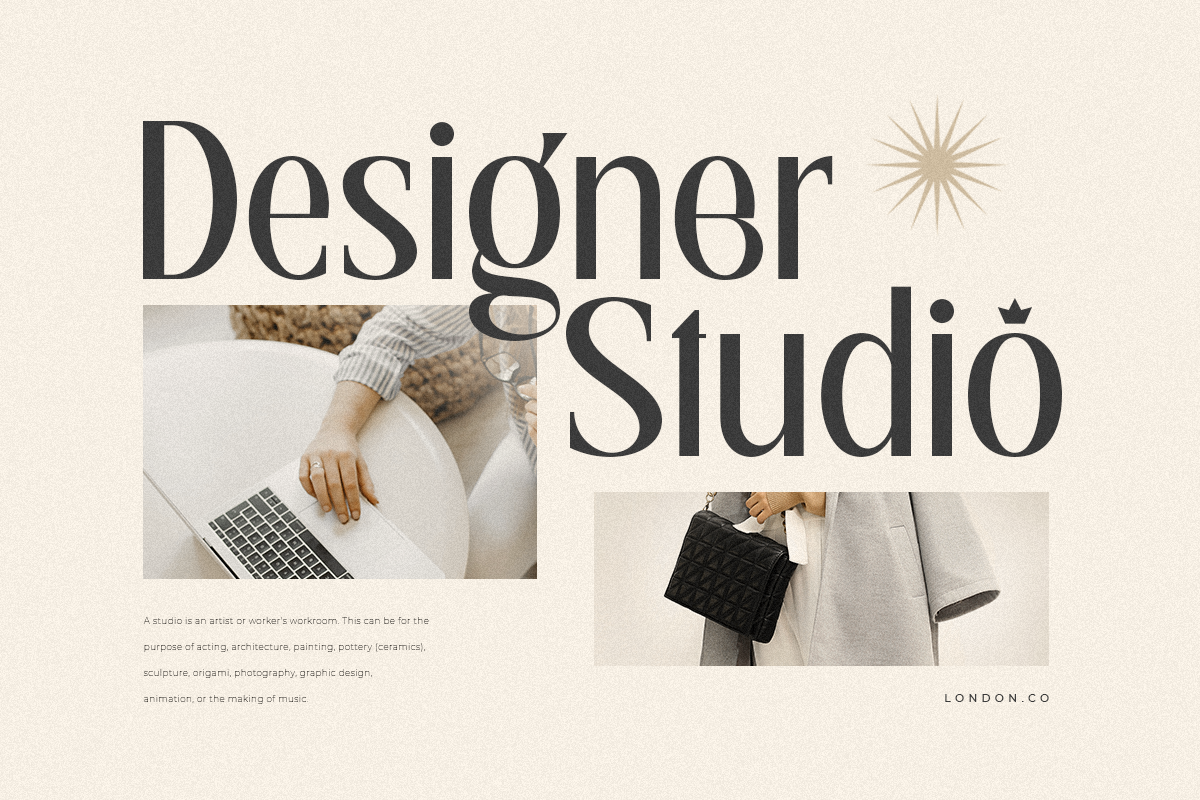 Royal - Modern Unique Display Font, a Serif Font by Sensatype (Photo 12 of 15)