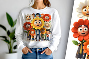 Flowers and Friends, a Person Illustration by Sharon Schwalbe (Thumbnail 2 of 5)