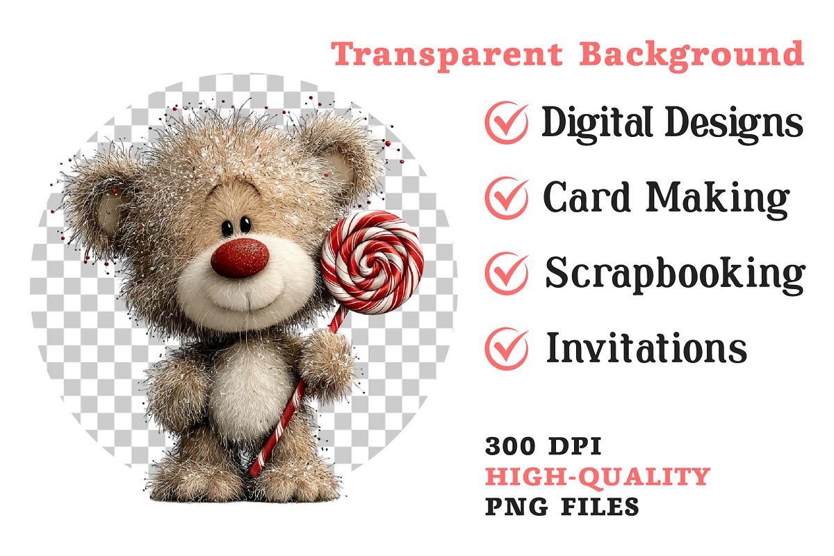 Whimsical Christmas Teddy Bear, an Illustration by Dream Creation (Photo 8 of 8)