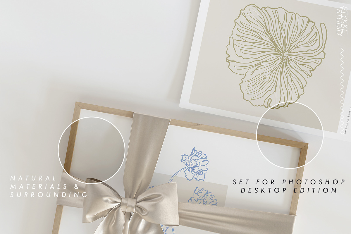 Wrapped Frame Mockup | Gift Mockup, a Household Mockup by Stykke Studio (Photo 2 of 6)