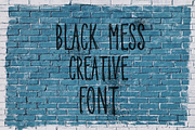 Black Mess - Brutal Creative Font, a Script Font by AntonyChernianu (Thumbnail 3 of 6)