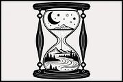 Timeless Nature Hourglass Set, an Illustration by Creativeshirt (Thumbnail 7 of 7)