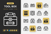 Toolbox Icons, an Icon by Spacepixel Creative (Thumbnail 1 of 3)