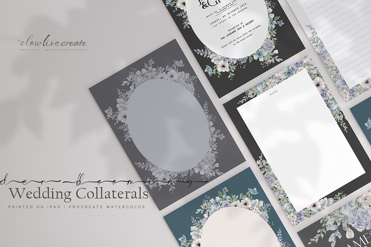 Bloom | Wedding Watercolor Florals, an Invitation Template by slowlivecreate (Photo 7 of 8)