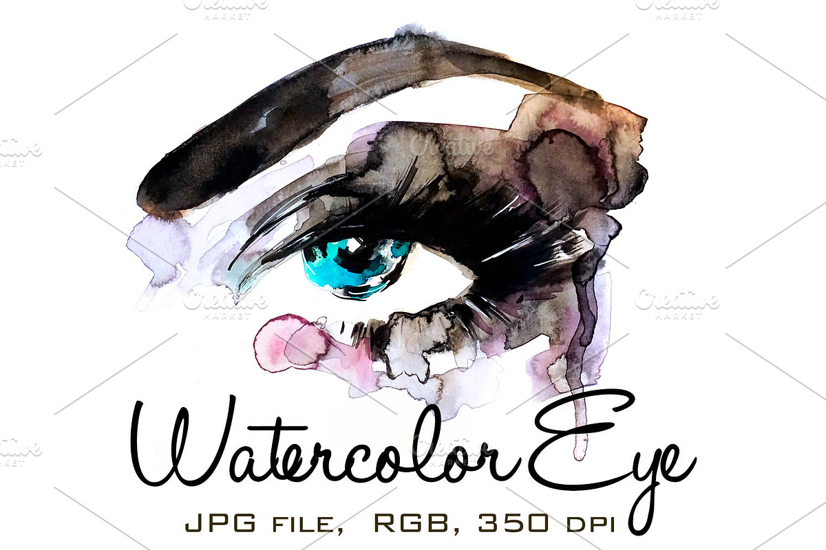 Watercolor Eye 2, an Illustration by esylvia (Photo 1 of 2)