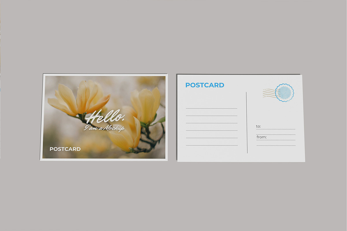 Postcard Mockup, an Advertising Mockup by lamorastudio (Photo 3 of 10)