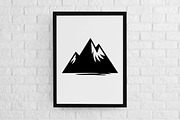 Mountains Silhouette SVG, an Object Illustration by newminddesign (Thumbnail 2 of 3)