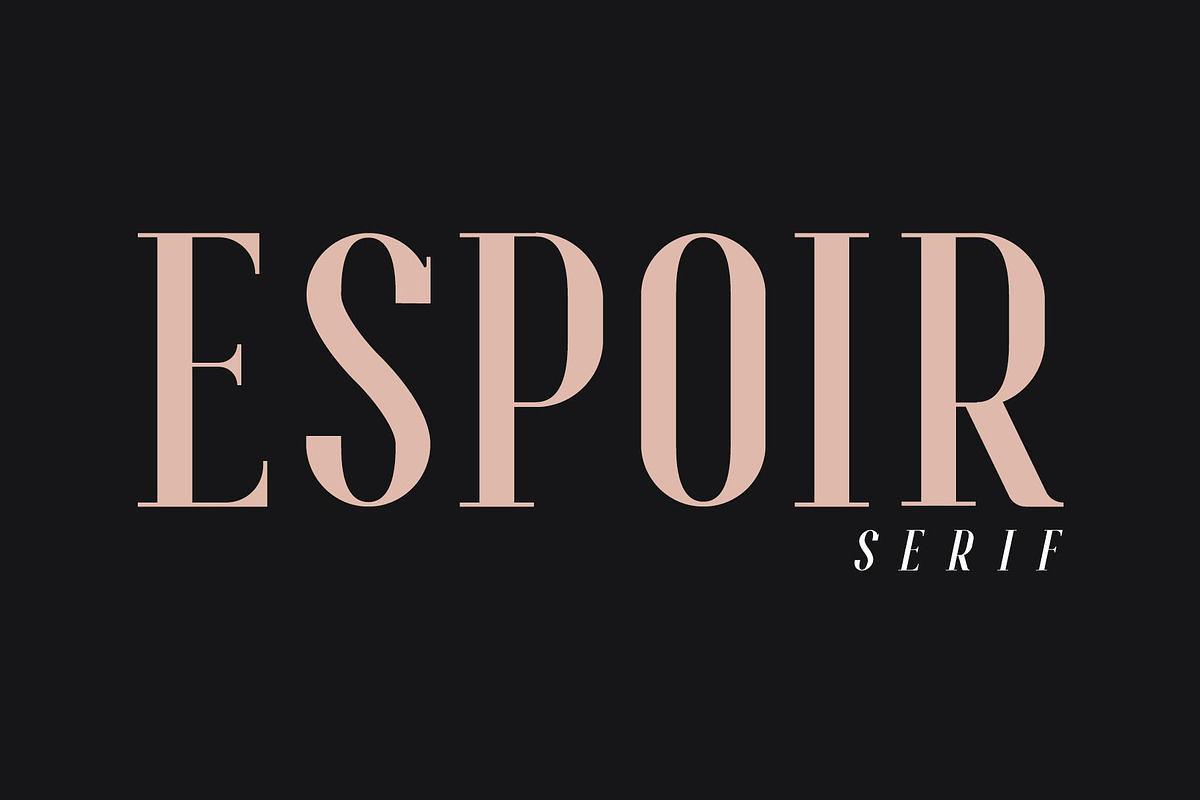 Espoir Serif - Font Family, a Serif Font by Craft Supply Co. (Photo 11 of 11)