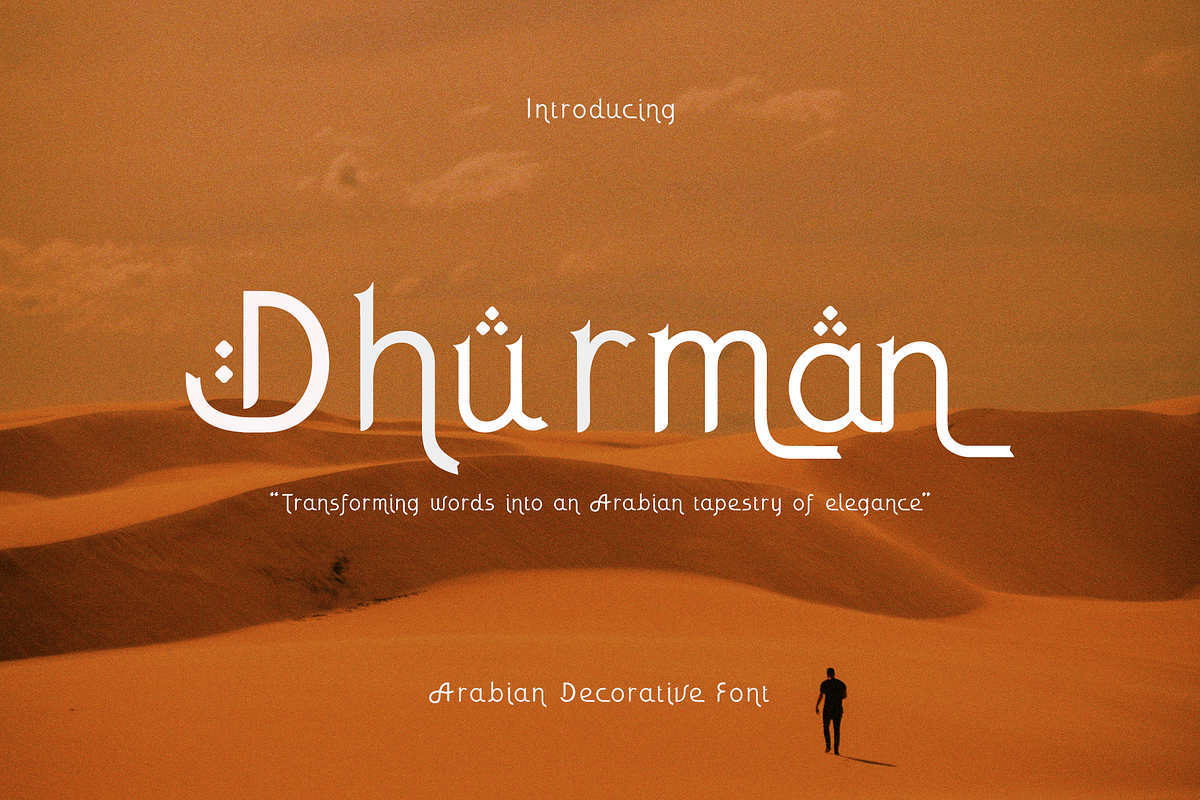 CF Dhurman - Arabic Decorative Serif, a Sans Serif Font by Indotype Foundry (Photo 1 of 10)