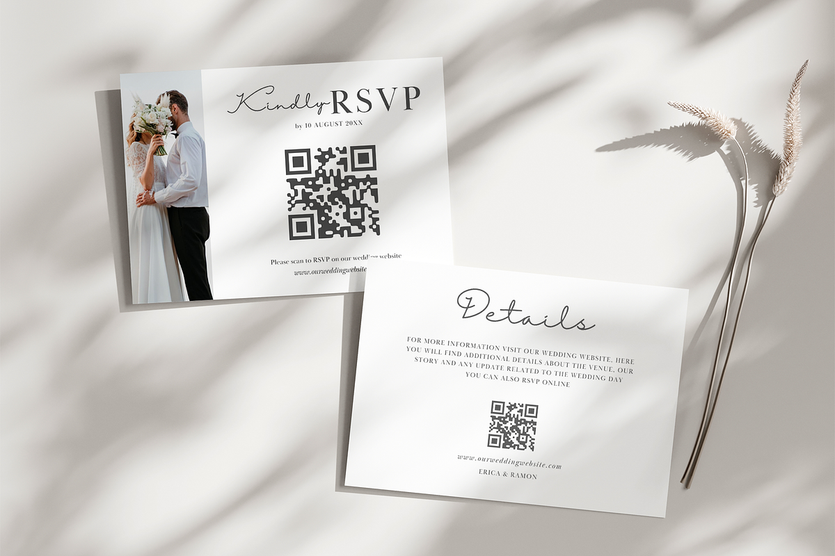 Minimalist Wedding Invitation Card, an Invitation Template by kin9candra (Photo 5 of 8)