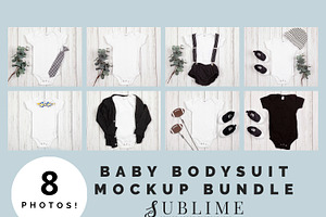 Onesie Mockup Bundle, Boy Bodysuit