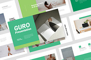 Guro : Green Business Powerpoint, a Presentation Template by Punkl Camp (Thumbnail 1 of 16)