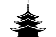 Pagoda Temple Silhouette, an Object Graphic by Creativeshirt (Thumbnail 19 of 20)