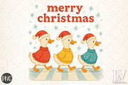 Merry Christmas, Christmas Goose Png, an Illustration by Libby Wishes (Thumbnail 1 of 6)