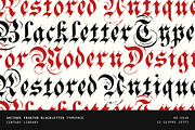 Fraktur Display Font – Vintage Type, a Blackletter Font by Century Library (Thumbnail 1 of 5)