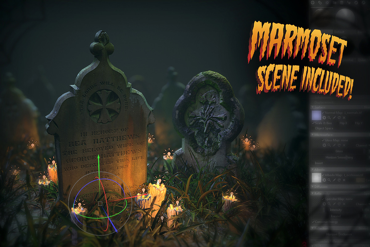 Scanned Tombstones & Haloween Scene, an Object 3D Model by Amnoon (Photo 3 of 3)