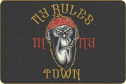 Hoodlum label font, a Symbol Font by Heather_insane (Thumbnail 5 of 6)