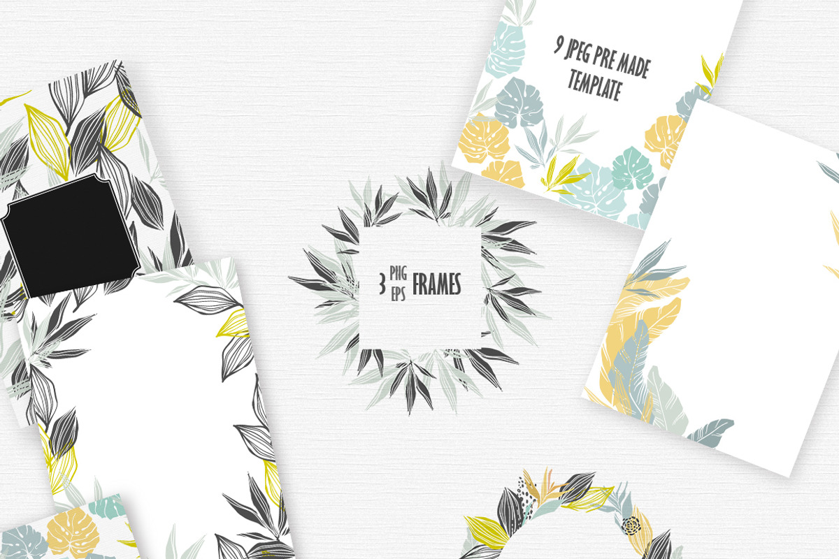 TROPICAL PATTEPNS & TEMPLATES, an Object Graphic by DigitalDream (Photo 4 of 7)