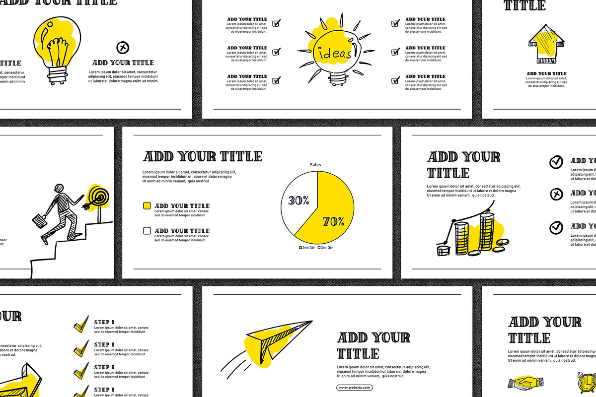 Sketch Pencil Powerpoint Template, a Presentation Template by SKY CREATION (Photo 6 of 7)