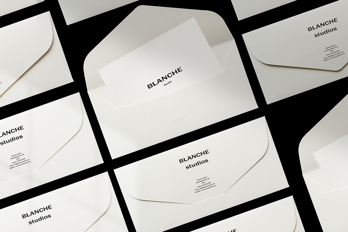 Branding Stationery Envelope Mockup, an Advertising Mockup by Replika Machine (Photo 5 of 15)