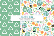 Earth Day Digital Seamless Patterns, a Pattern Graphic by Alanna Messina Design Co (Thumbnail 2 of 8)