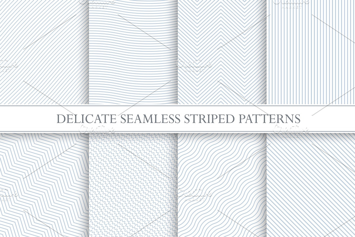 Delicate striped seamless patterns., a Pattern Graphic by ExpressShop