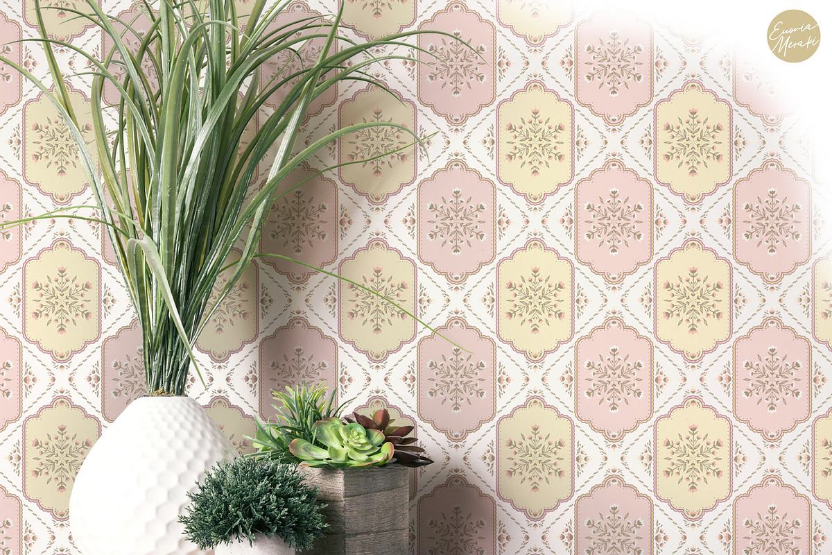 Cottagecore Pattern 12 Sweet Damask, a Pattern Graphic by Euonia Meraki (Photo 10 of 12)