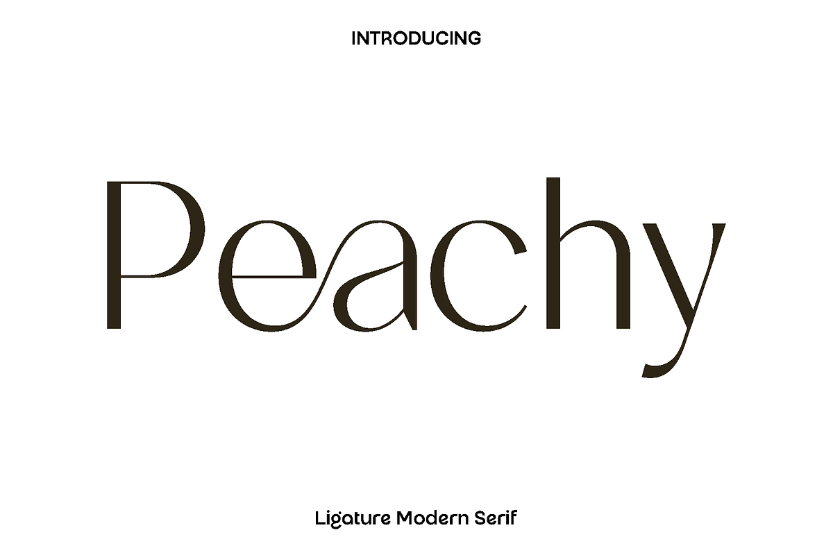 Peachy - Ligature Modern Serif, a Serif Font by Luna Shop (Photo 1 of 11)