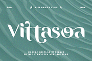 Vittasoa – Modern Display Typeface, a Serif Font by Almarkhatype (Thumbnail 1 of 15)