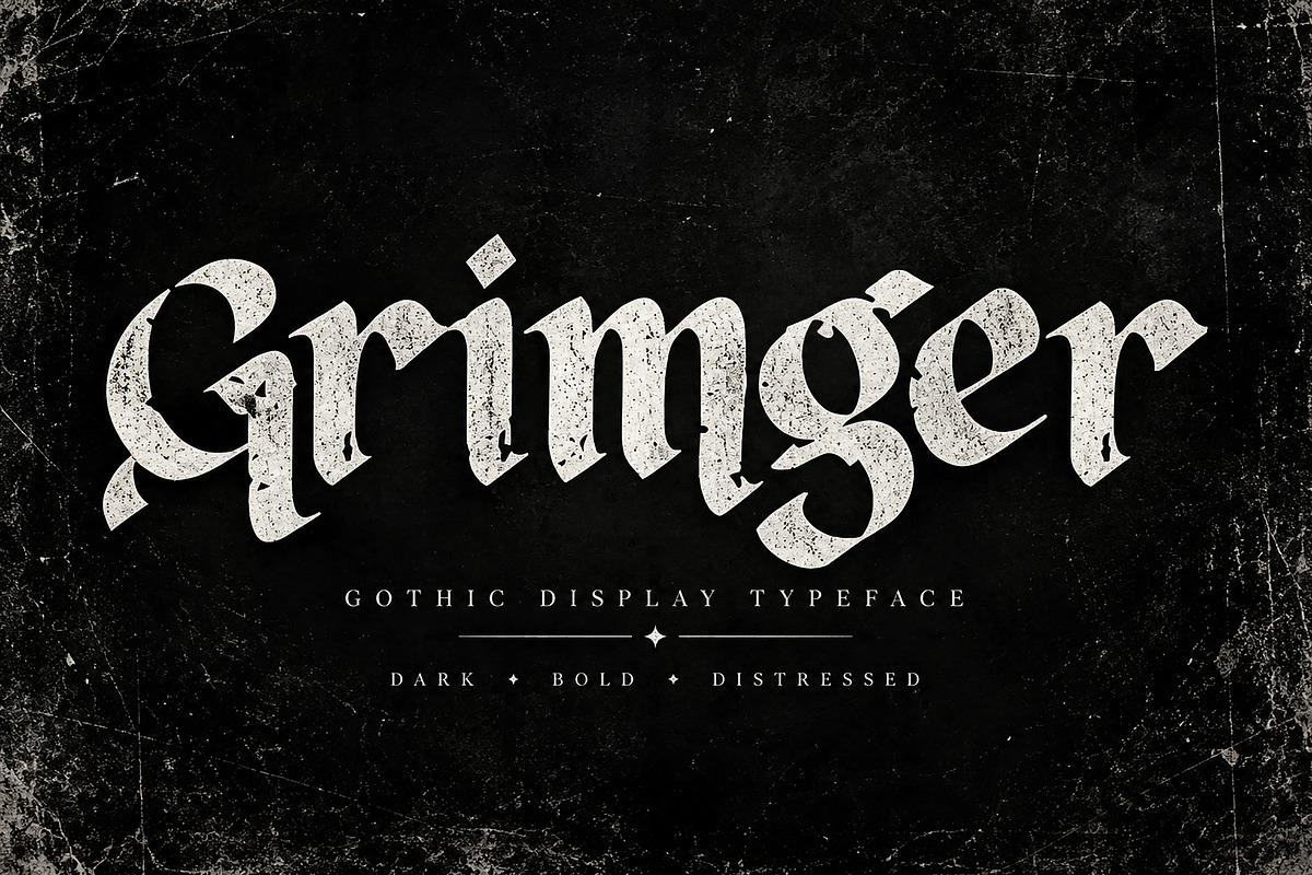 Grimger, a Blackletter Font by Wow Magic (Photo 1 of 5)