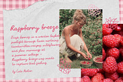 Raspberry beeze - handwritten font, a Handwritten Font by Cute Atelier (Thumbnail 2 of 7)