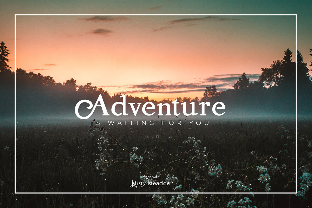 Misty Meadow - Mystical Serif Font preview 5