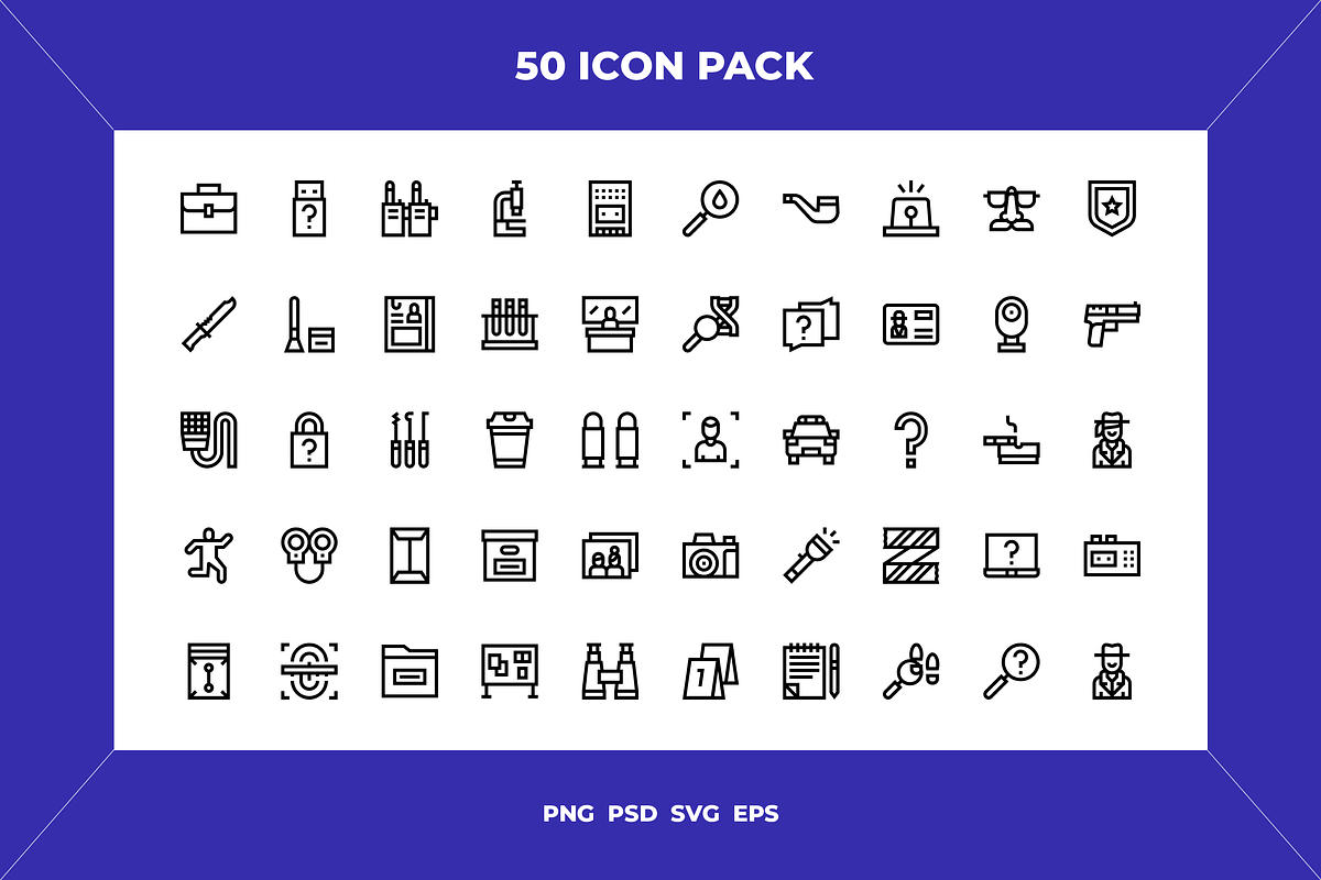 Private detective icons, an Icon by Wencory (Photo 1 of 2)