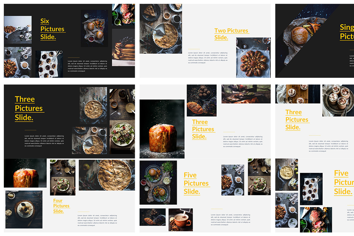 Food Powerpoint Template, a Presentation Template by One Percent Studio (Photo 2 of 7)