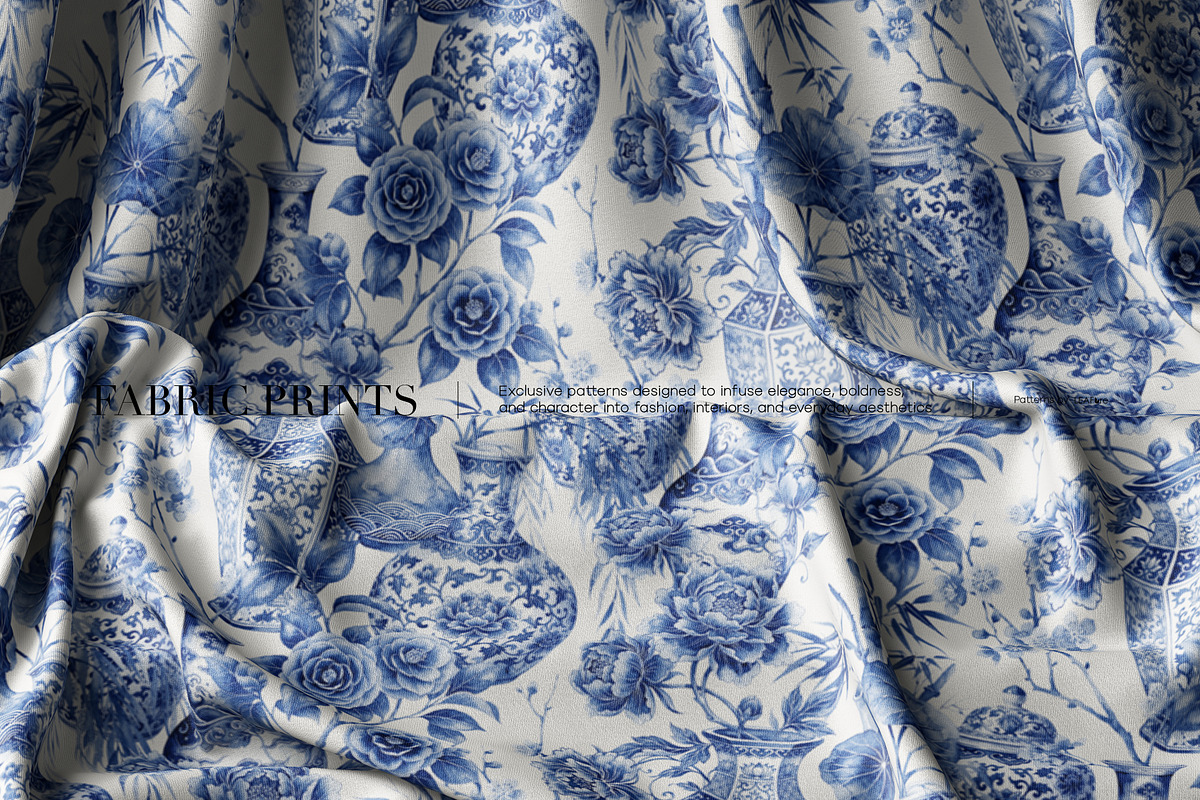 Chinoiserie Inspired Toile Patterns, a Pattern Graphic by LEAFure (Photo 8 of 9)