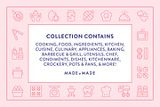 Cooking Line Icons, an Outline Icon by Made by Made (Thumbnail 2 of 7)