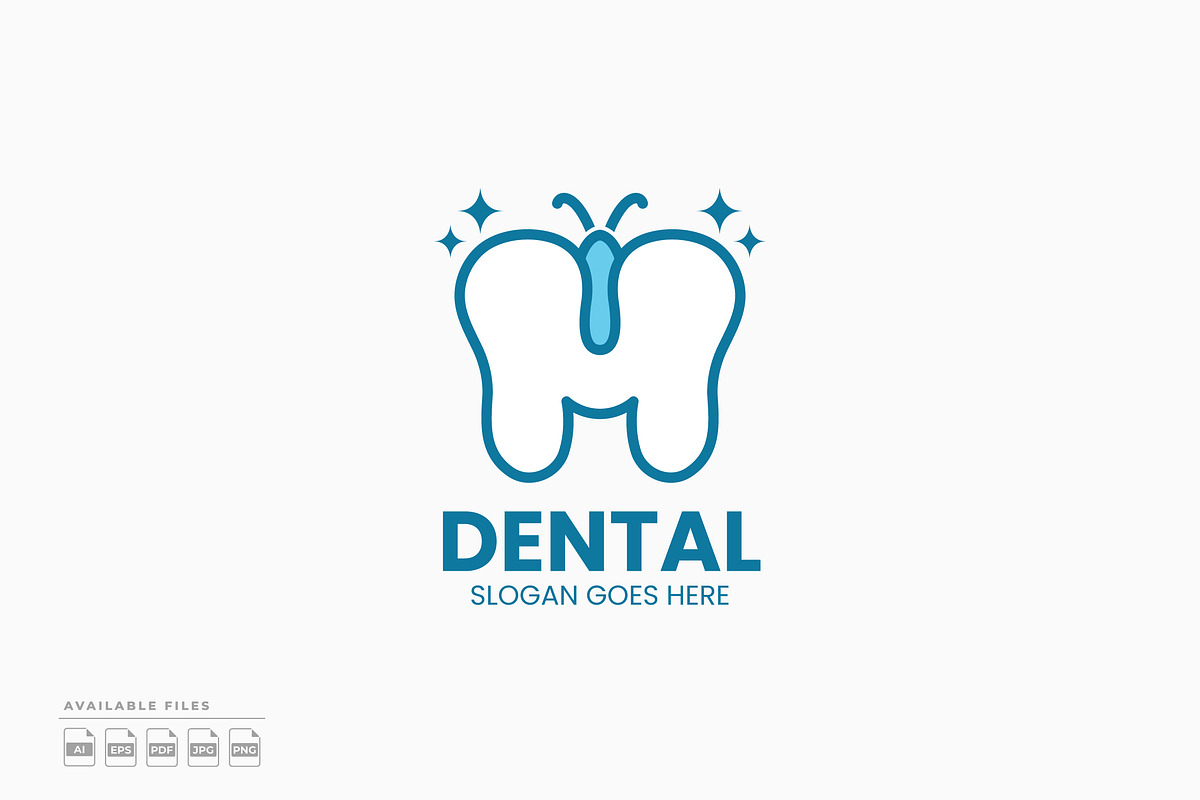Butterfly Dental Logo, a Branding & Logo Template by Zeer Graphic