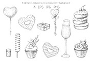 Valentines Day Set., an Object Graphic by Tabiti (Thumbnail 2 of 4)