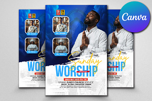 Man of God church Flyer Template