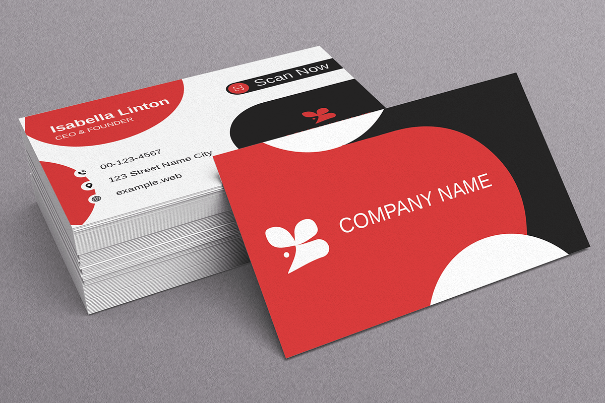 Business Card Template, a Business Card Template by MightyDesign (Photo 2 of 6)