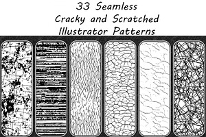 Cracky  Grunge  Illustrator Patterns, a Palette Add-On by Kseniya-Omega