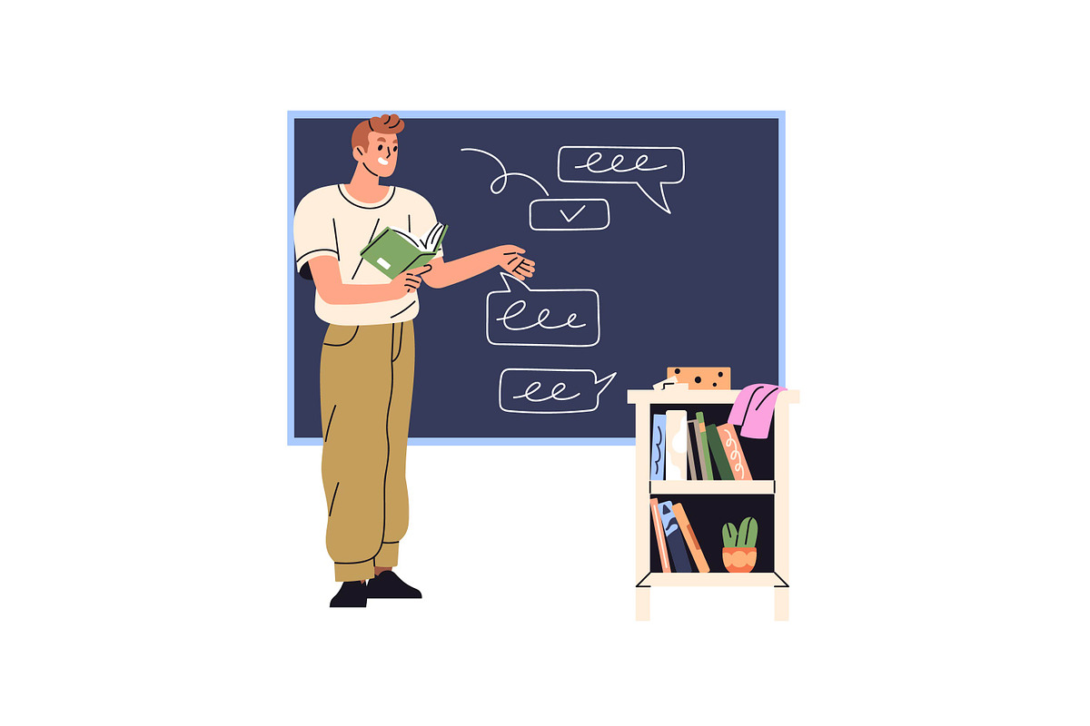 School teachers in classrooms set, an Education Illustration by PaperTrident (Photo 14 of 23)