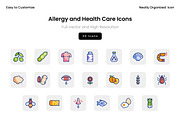 Allergy and Health Care Icons, a Solid Icon by Wencory (Thumbnail 2 of 2)