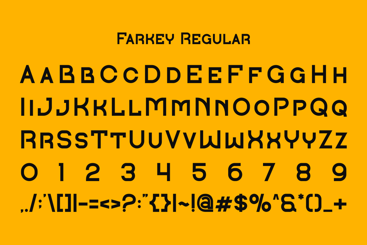 Farkey - Modern Techno Font, a Sans Serif Font by Viswal Studio (Photo 6 of 10)